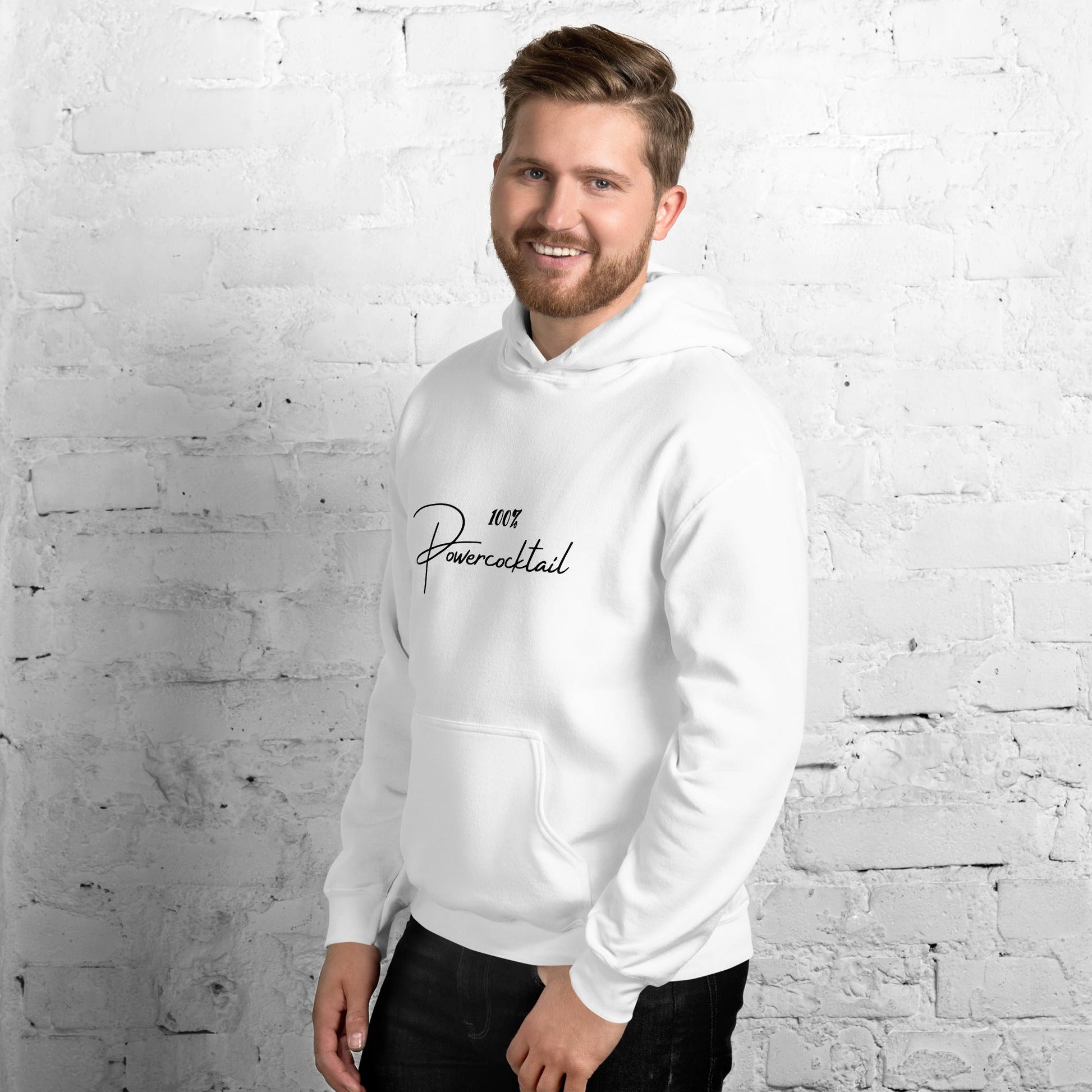 100% Powercocktail Hoodie | Men - Build Bridges Design