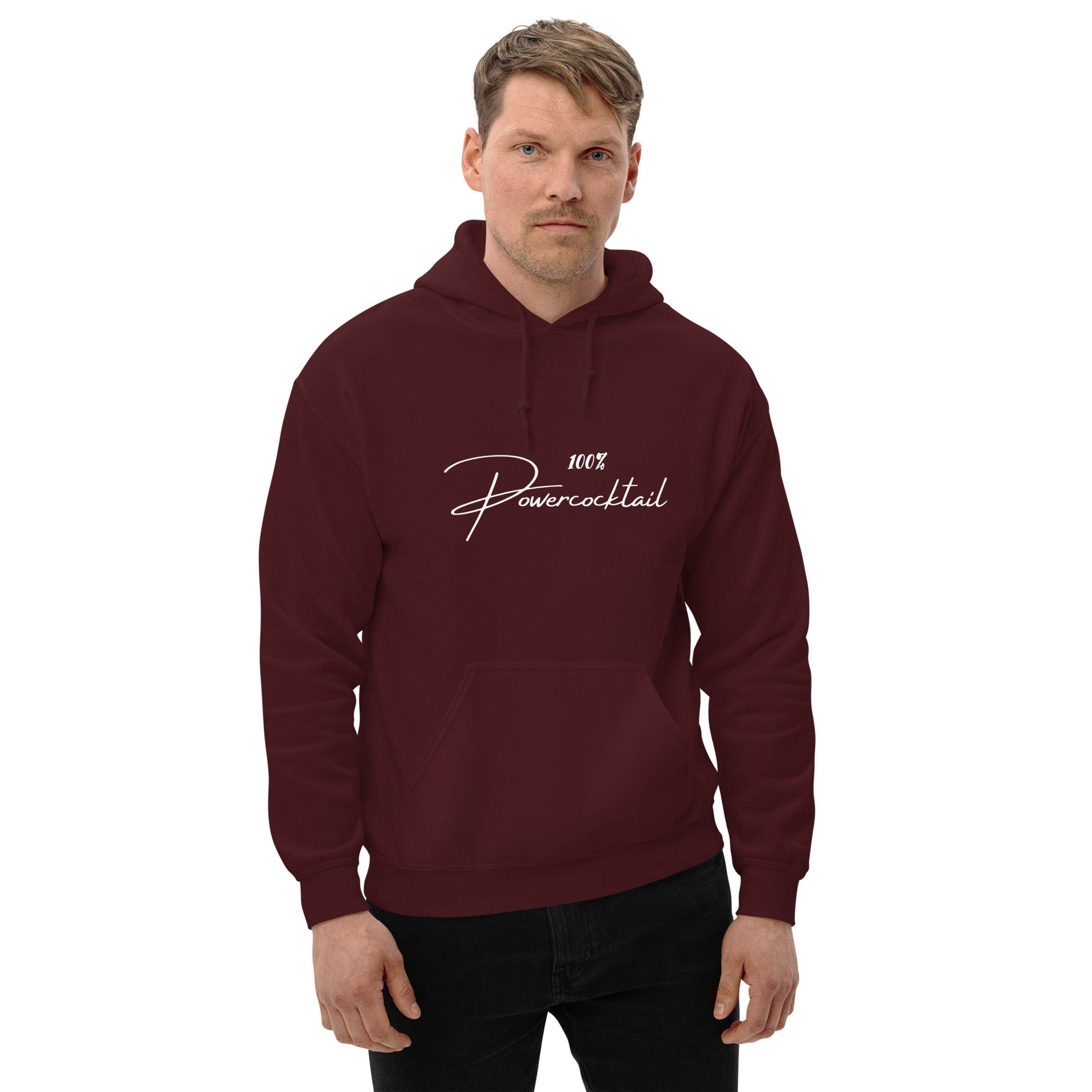 100% Powercocktail Hoodie | Men - Build Bridges Design