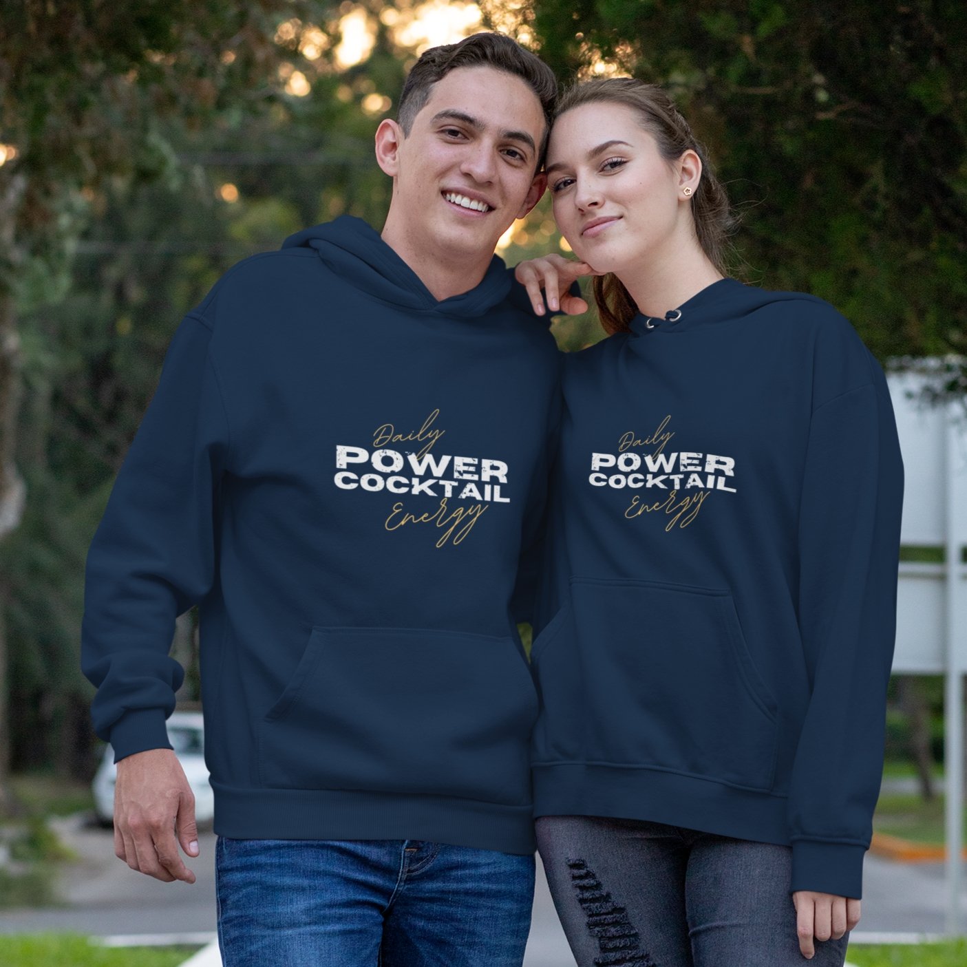 Daily Energy Powercocktail Hoodie | Unisex - Build Bridges Design