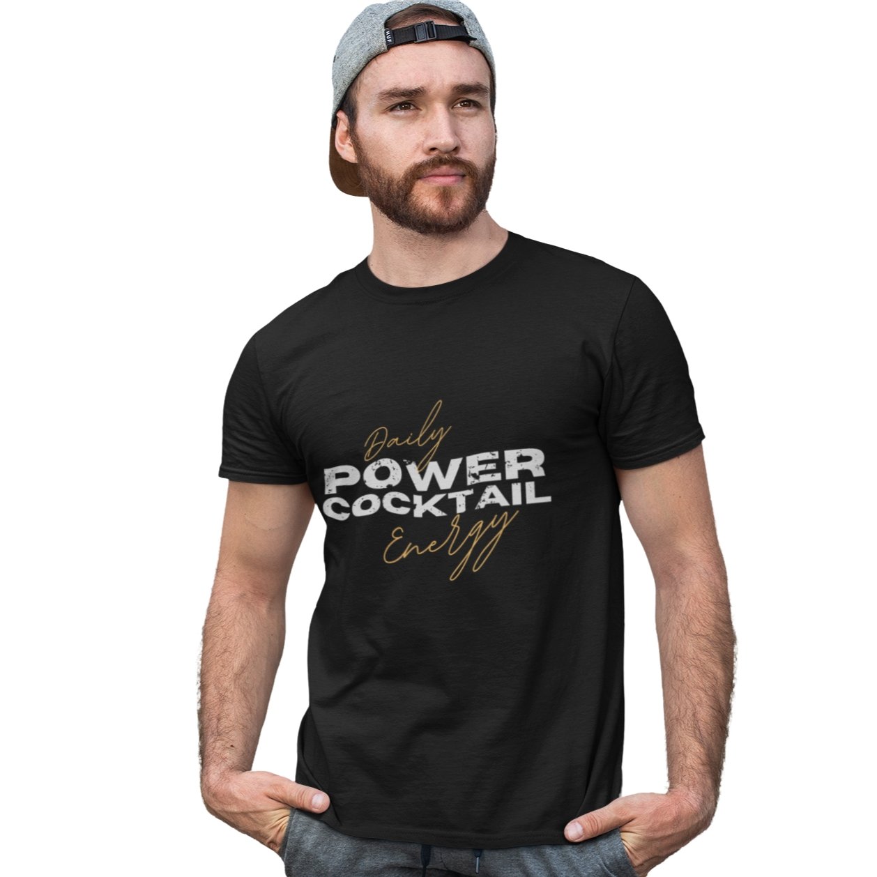 Daily Energy Powercocktail T-Shirt | Men - Build Bridges Design