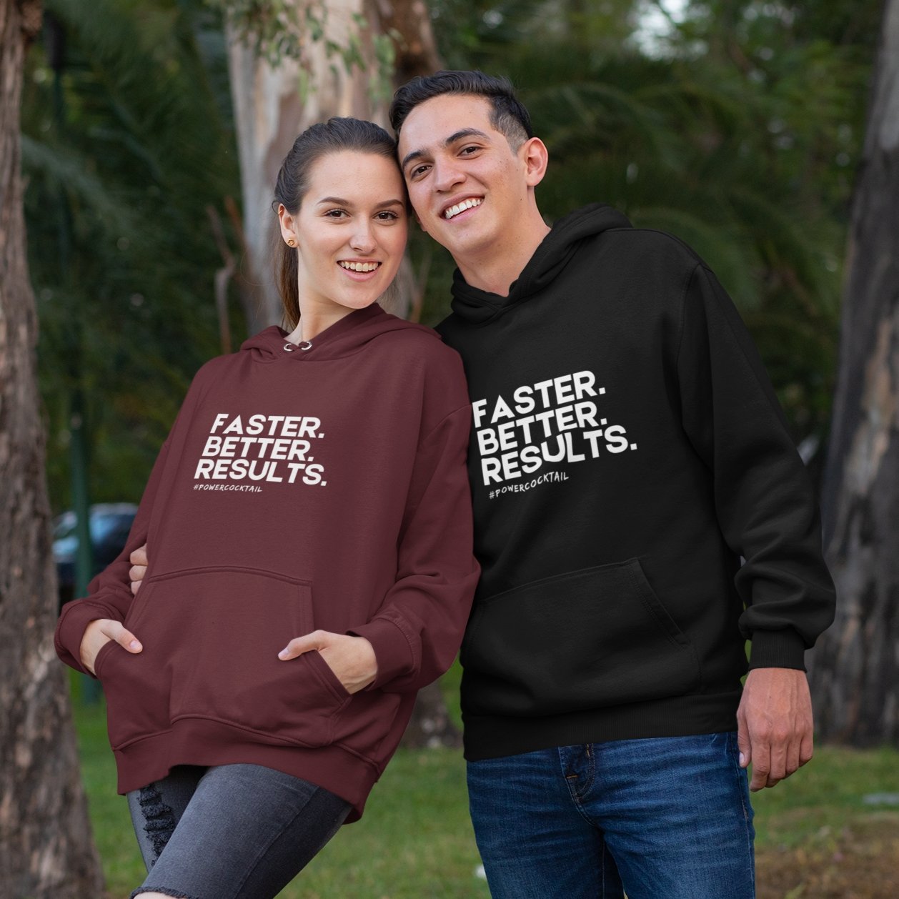 Faster. Better. Results. - Powercocktail Hoodie | Unisex - Build Bridges Design