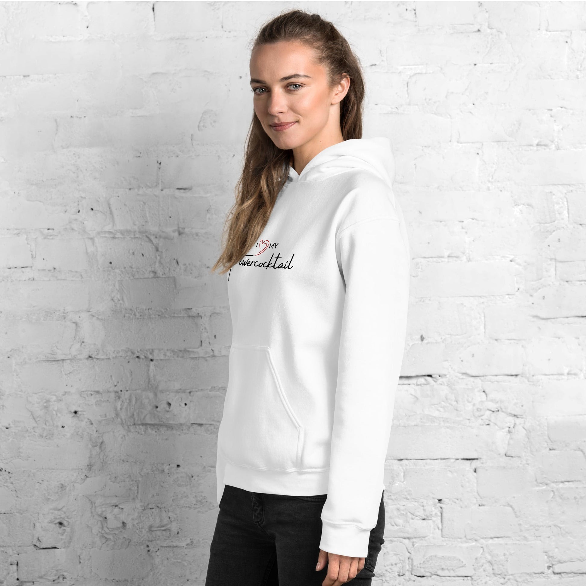 I Love My Powercocktail Hoodie | Women - Build Bridges Design