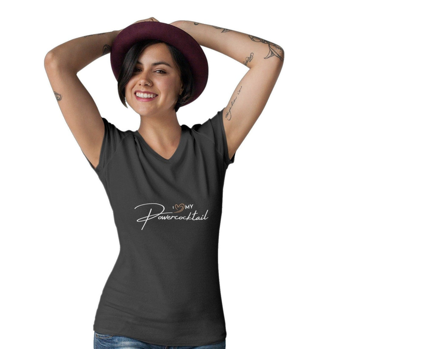 I Love Powercocktail T-Shirt | Women - Build Bridges Design