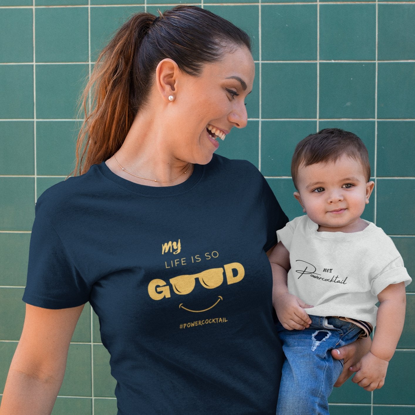 My Life Is So Good - Powercocktail T-Shirt | Women - Build Bridges Design