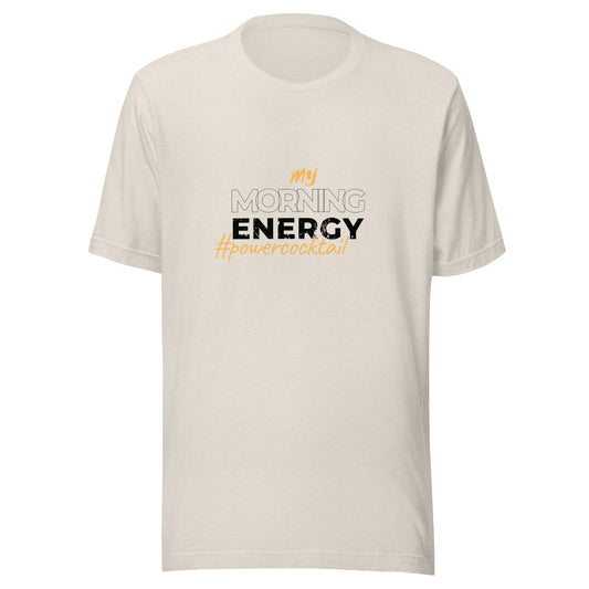 My Morning Energy Powercocktail T-Shirt | Men - Build Bridges Design