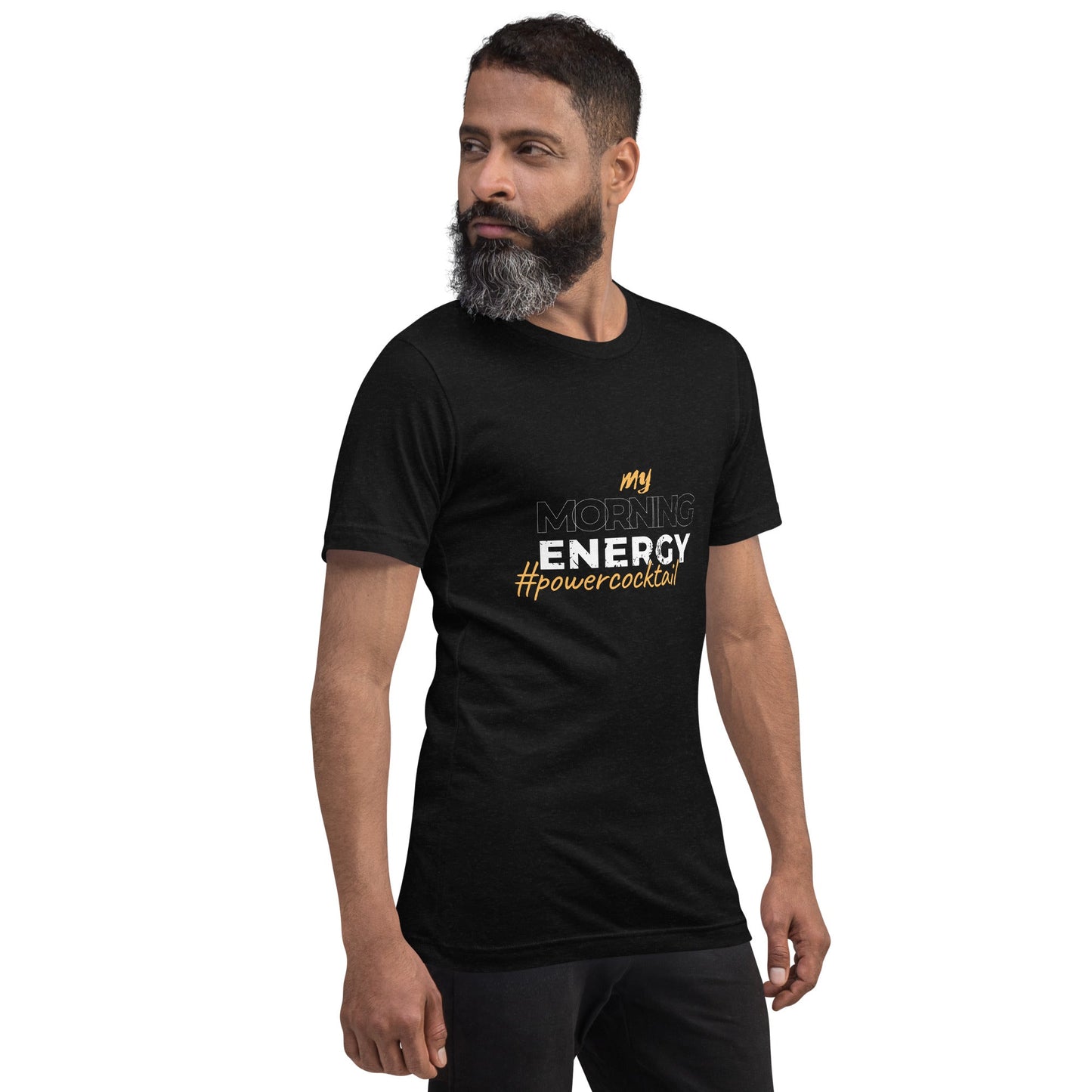 My Morning Energy Powercocktail T-Shirt | Men - Build Bridges Design