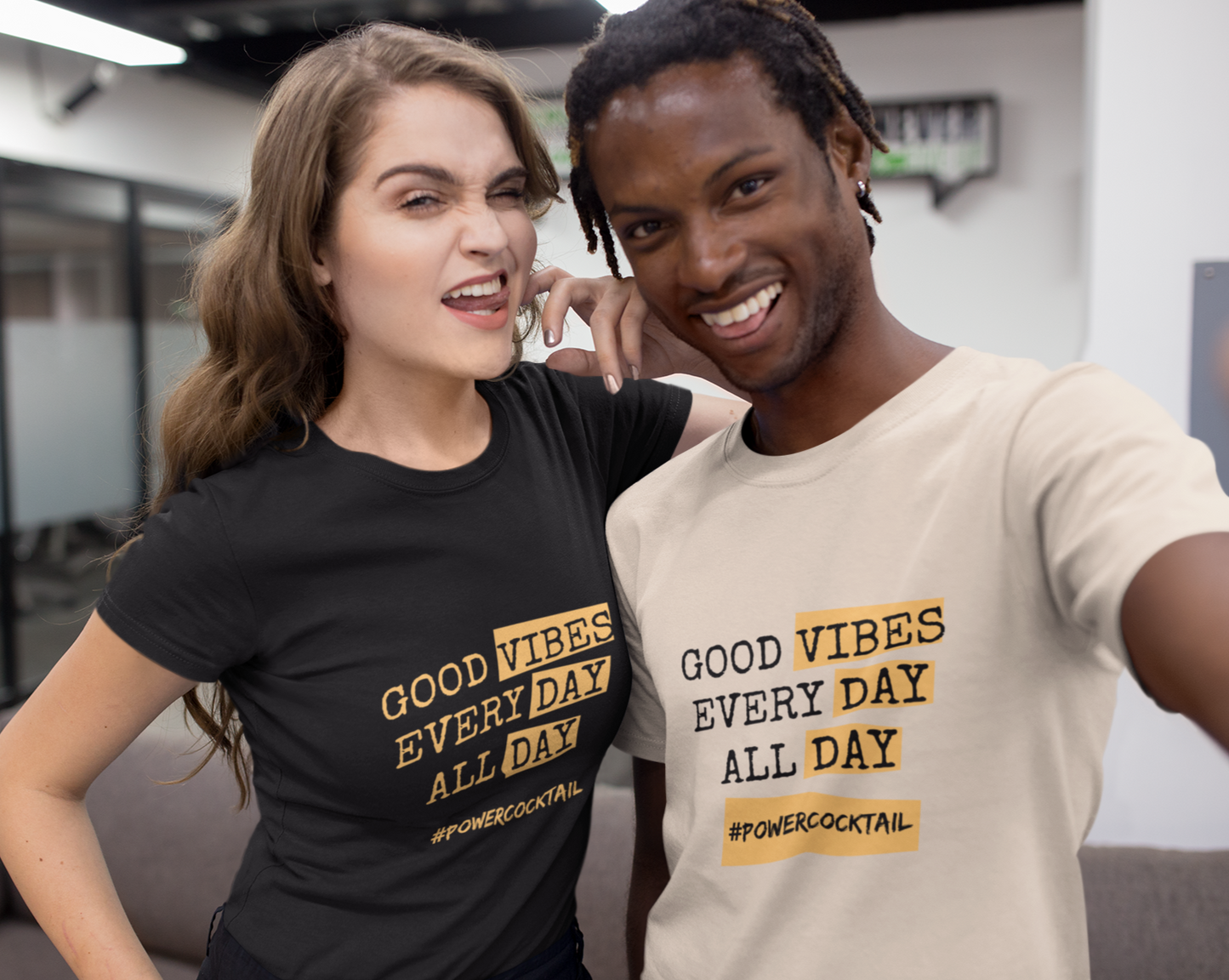 Good Vibes Every Day All Day Powercocktail T-Shirt | Men