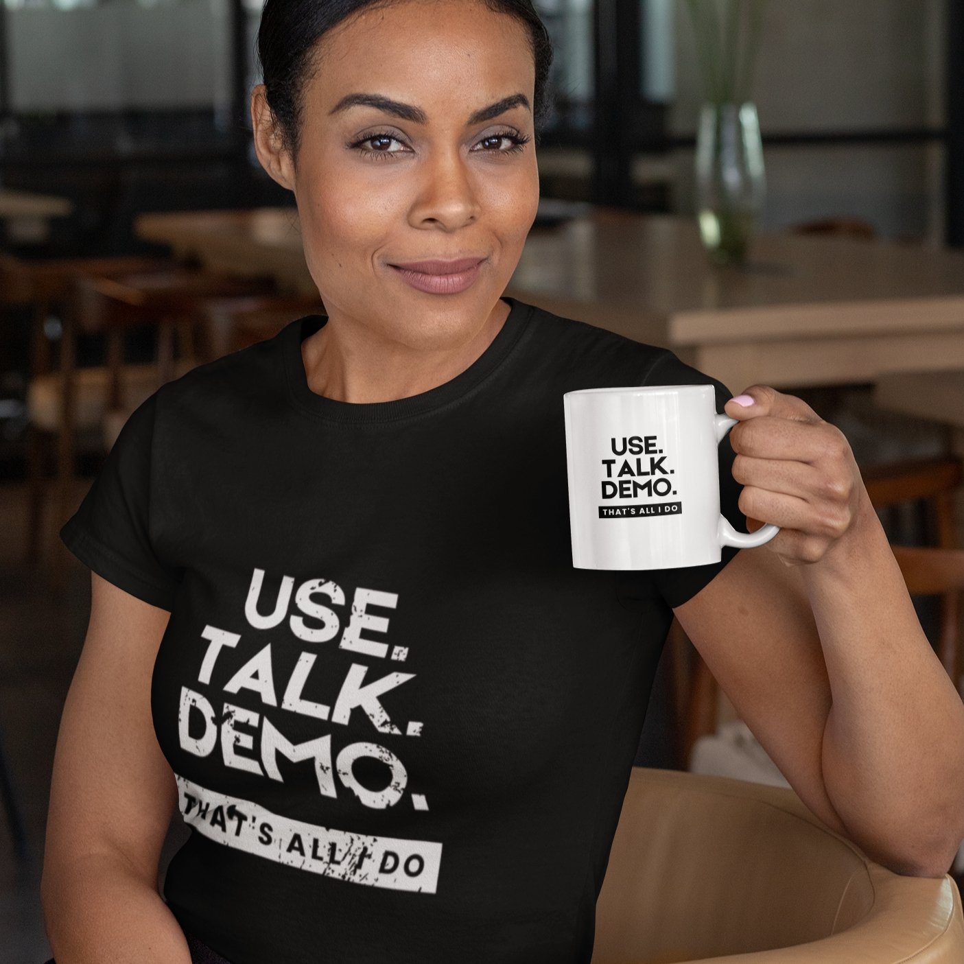 USE. TALK. DEMO. | Mug - Build Bridges Design