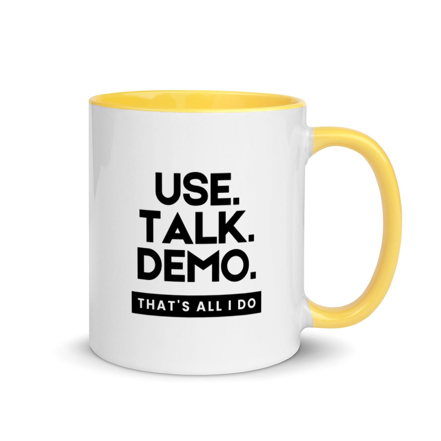 USE. TALK. DEMO. | Mug - Build Bridges Design