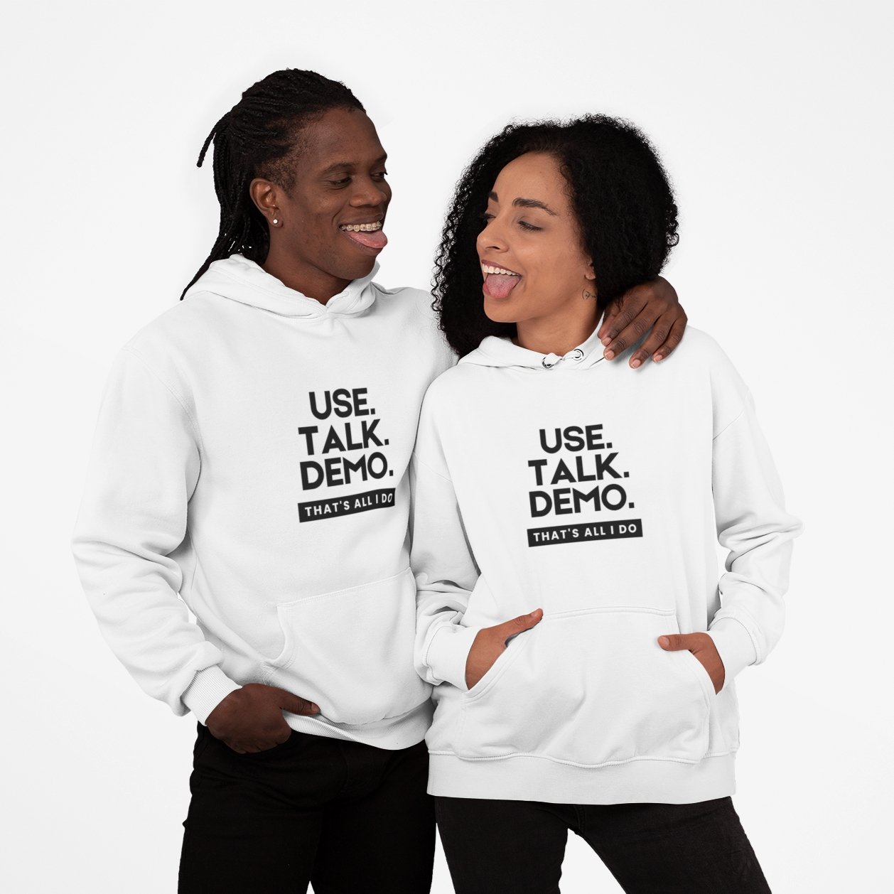 USE. TALK. DEMO - That's All I Do Hoodie | Unisex - Build Bridges Design