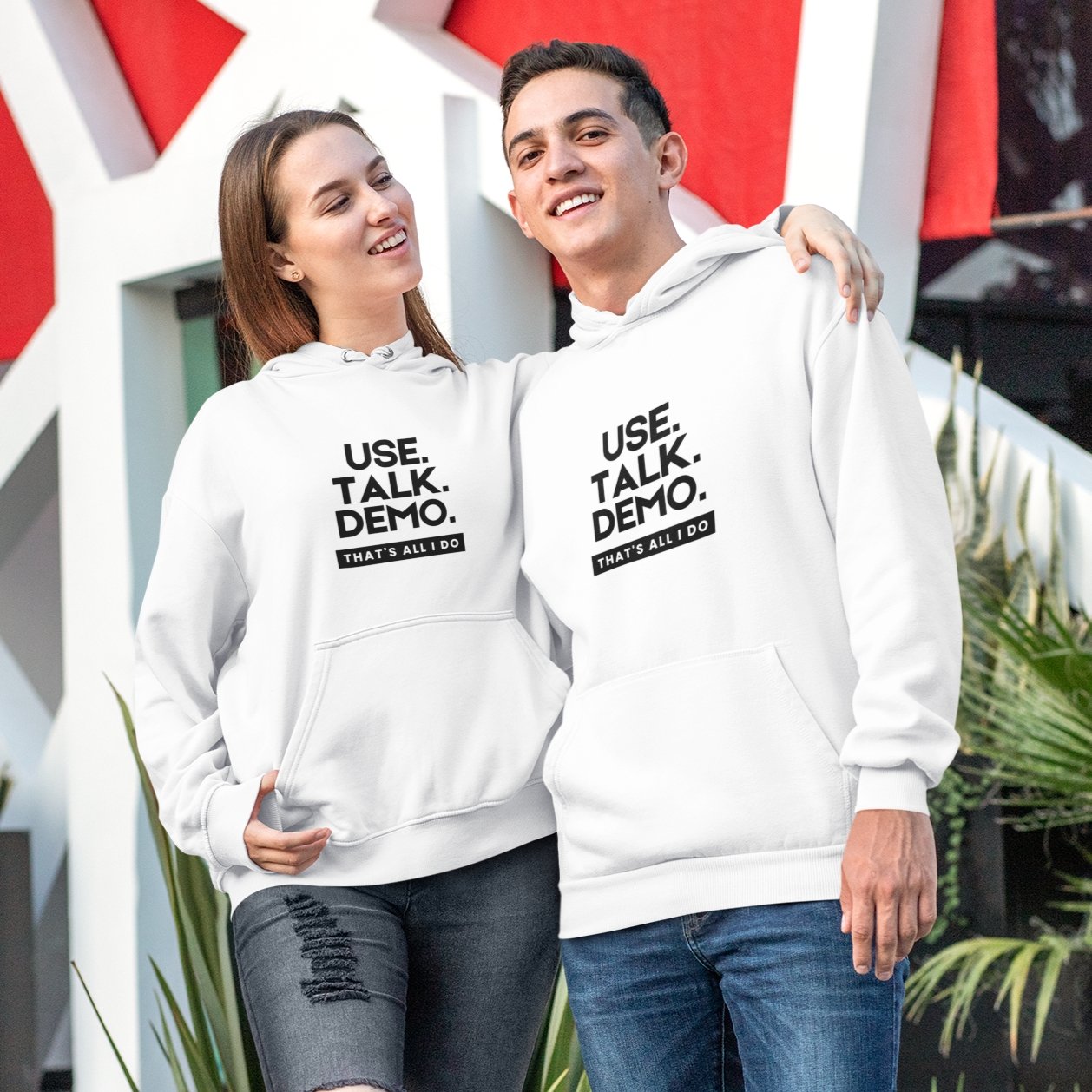 USE. TALK. DEMO - That's All I Do Hoodie | Unisex - Build Bridges Design