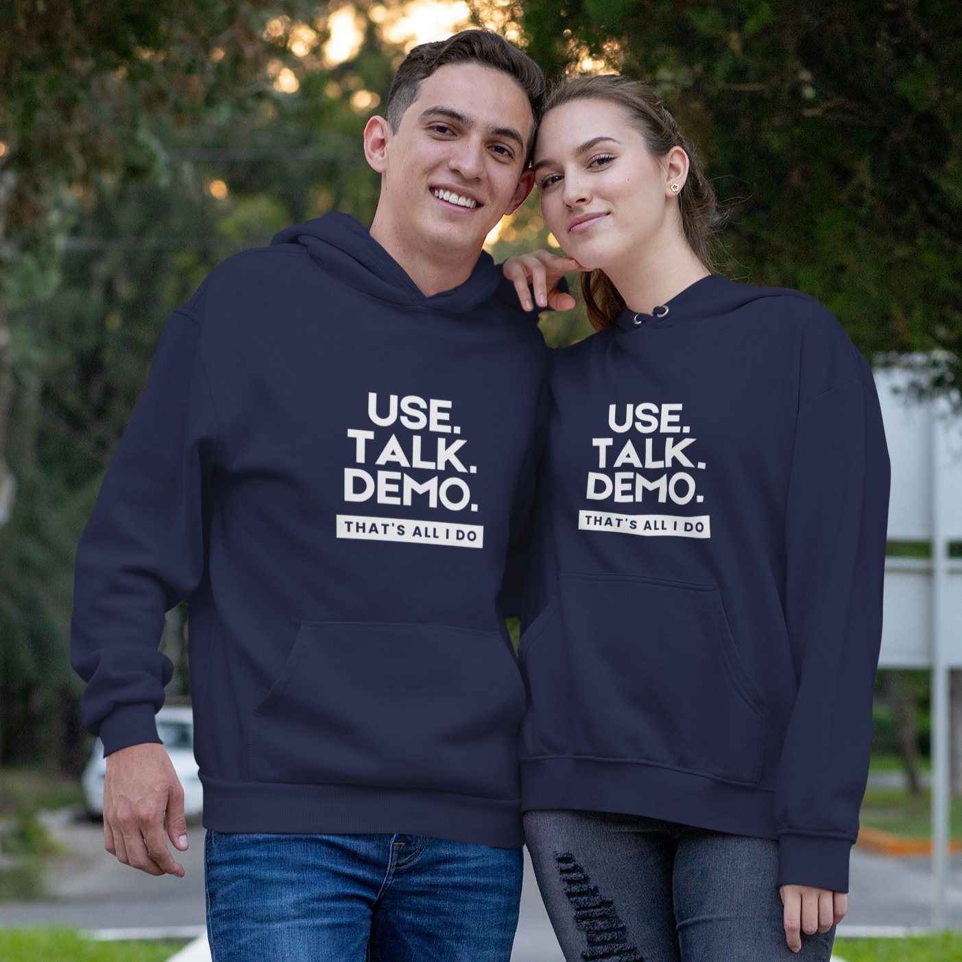 USE. TALK. DEMO - That's All I Do Hoodie | Unisex - Build Bridges Design