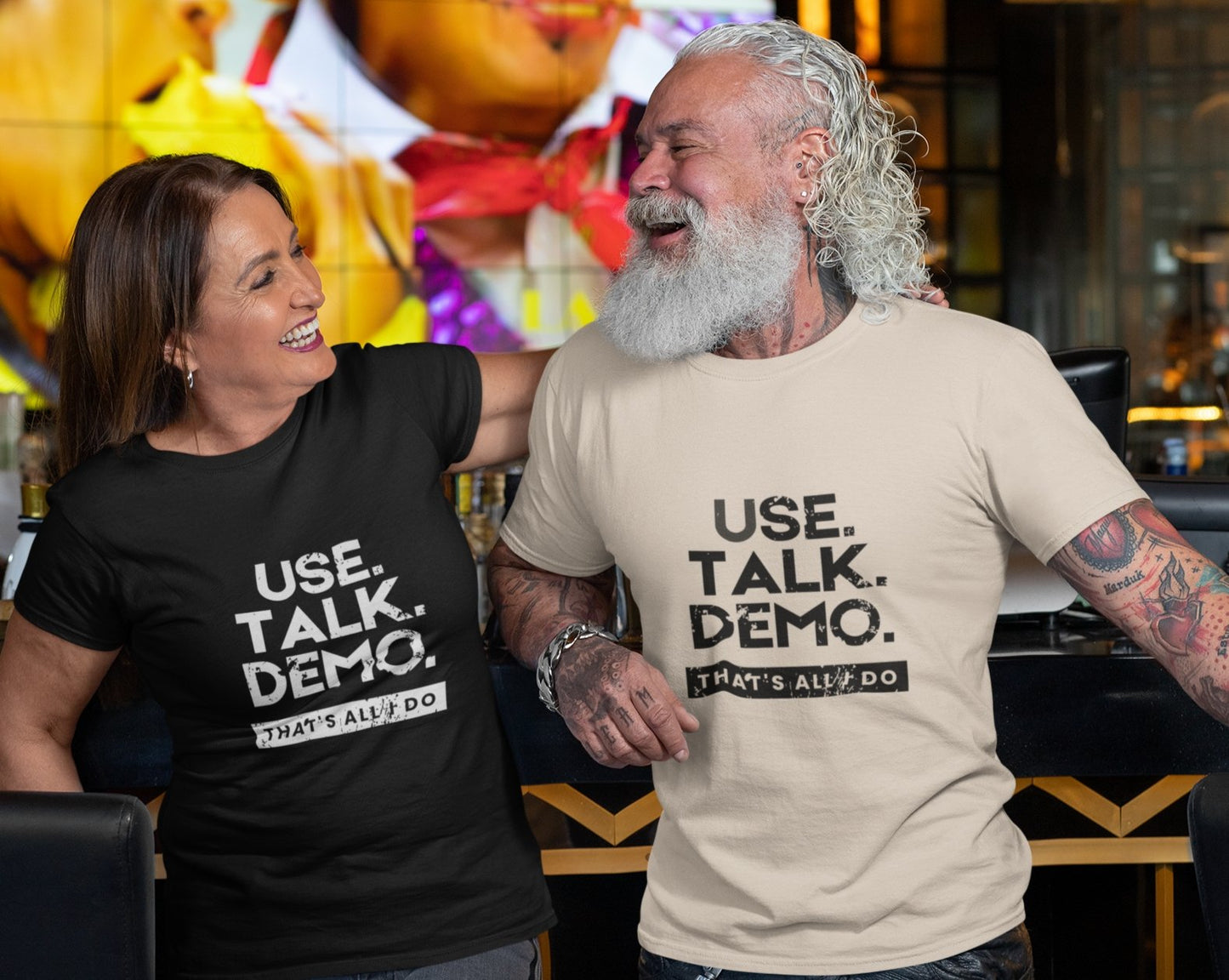 USE. TALK. DEMO. - That's All I Do T-Shirt | Men - Build Bridges Design