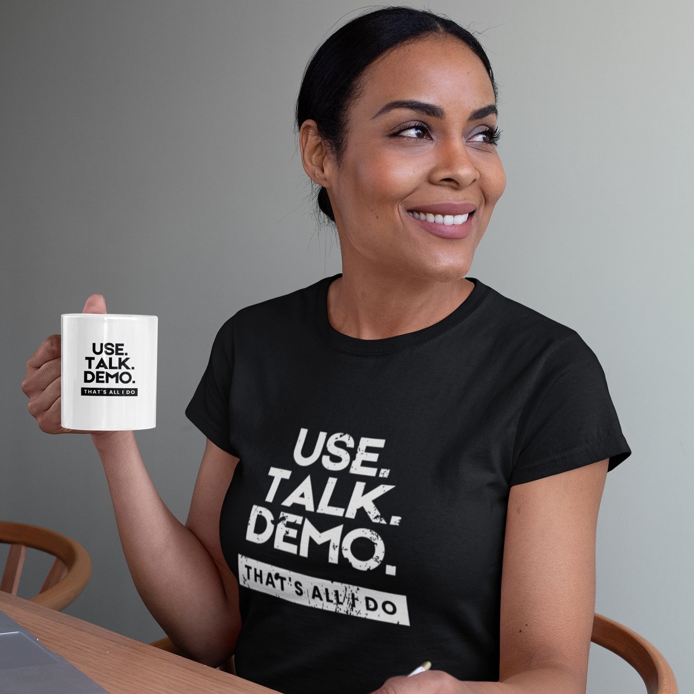 USE. TALK. DEMO. - That's All I Do T-Shirt | Women - Build Bridges Design